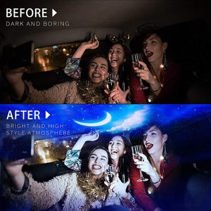 I colori aggiornati cambiano la luce notturna del proiettore a stella con controllo della luna, della voce e della Rermote - Product Image 6