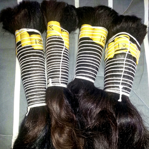 Extensions de cheveux humains naturels indiens de qualité supérieure, texture naturelle, 8 à 40 pouces, ondulations profondes lâches, style afro, en provenance d'Inde - Product Image 1