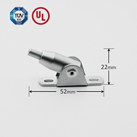 Kit de suspension réglable à 180 degrés avec pince de câble polyvalente chromée perle pour la fixation murale