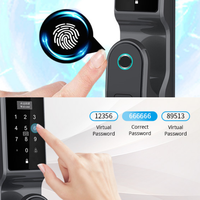 Serrure de porte intelligente avec reconnaissance faciale 3D, combinaison de sécurité, poignée Tuya, empreinte digitale numérique