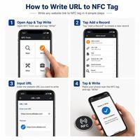 Cartes d'accès RFID NFC en résine époxy programmables et personnalisables en taille et en impression par l'usine RZX