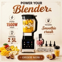 HGM Licuadora Professional, mixeur électrique pour smoothies aux fruits, presse-agrumes, robot culinaire, appareil de cuisine, Liquidificador