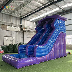 Tobogán Inflable de Tamaño Pequeño para Exteriores, Tobogán Acuático Comercial de PVC en Venta - Product Image 5