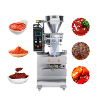 Machine d'emballage de granules de pop-corn de cacahuètes électrique automatique de haute sécurité plateau tournant dos trois/côté quatre-scellage PLC