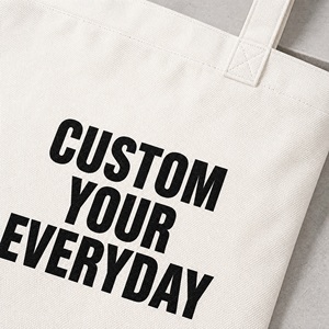 Canvas <b>Tote</b> Bag with Letter Print Custom Cotton Canvas Shopping <b>Tote</b> Bag for Women Daily Market <b>Travel</b> Wholesale Bulk - Product Image 2