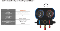 HOTSALE 2A24 vanne à boisseau sphérique poof Table de réfrigérant résistant aux chocs Ensembles d'outils avec tuyau de charge Jeu de jauges pour collecteur automatique de courant alternatif