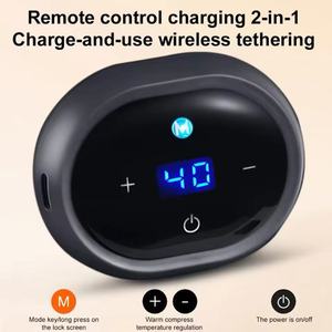 Cinto de Aquecimento Recarregável para Alívio da Dor nas Costas, Cinto de Massagem Vibratório com 3 Configurações de Temperatura - Product Image 3