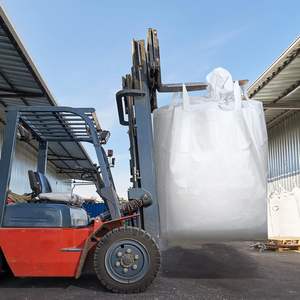 Bolsas a granel FIBC de PP de 1 tonelada, de polipropileno tejido, de alta resistencia, con fondo plano, cierre tipo Duffle, doble correa de estivado, capacidad personalizable - Product Image 1