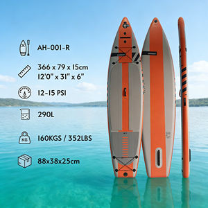 Planche de paddle gonflable à aile unique de course, couche durable, 12 pieds, pour le surf avec accessoires haut de gamme, vente en gros - Product Image 2