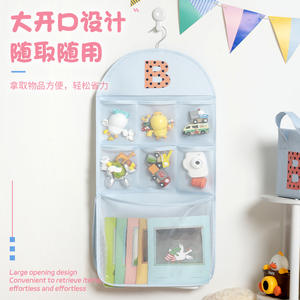 ถุงเก็บของแขวนผนังแบบสี่เหลี่ยมผืนผ้า ทำจากผ้าไม่ทอ แบบมีตะขอเอนกประสงค์ สำหรับจัดระเบียบห้องนอน ใส่ถุงเท้าและของชิ้นเล็กๆ - Product Image 5