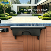 Table de spa extérieure avec tiroir de rangement, table de bar pour boissons, nourriture, collations, accessoires de spa, OEM ODM, vente en gros