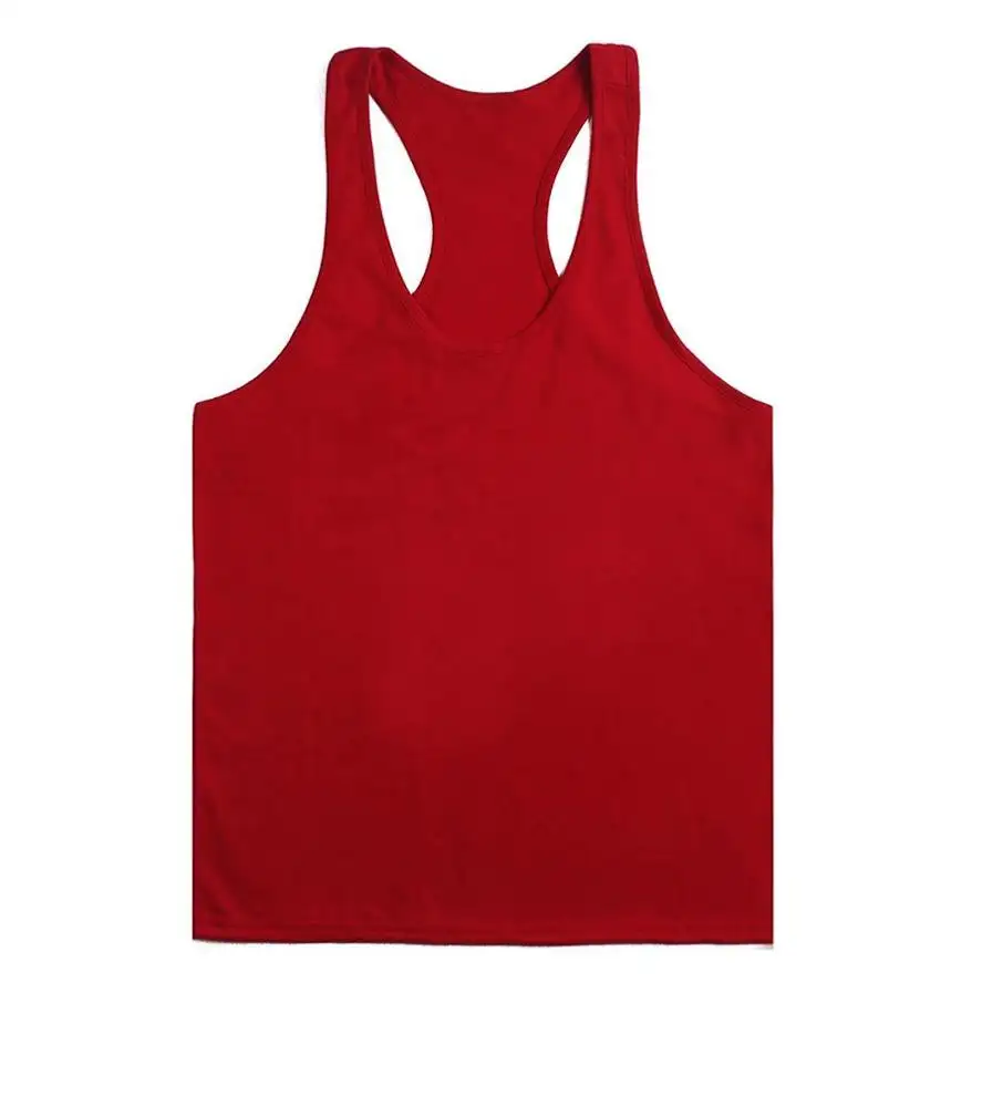 Premium Polyester Men's Tank Tops y back top Custom Printing Logo Casual Quantity