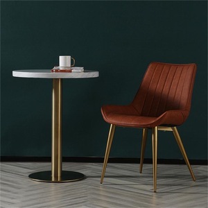 Hôtel nordique vente en gros bon marché prix meubles de cuisine rembourrés PU siège rembourré restaurant chaises de salle à manger en cuir noir - Product Image 3