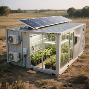 Contenedor Agrícola para Cultivo en Invernadero, con Energía Solar, Edificios Prefabricados Funcionales, Casas Prefabricadas, Contenedor de Cultivo - Product Image 3