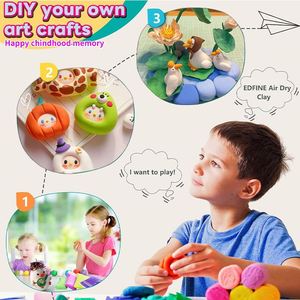 36 couleurs, 50 g/bouteille, argile à séchage à l'air, argile douce pour modeler, argile non toxique pour remplir les slime, artisanat en argile DIY pour enfants, excellent cadeau pour les enfants - Product Image 4