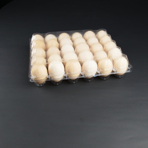 Best Selling 30 Holes Plastic Eggs Tray PET Egg Tray Container for Supermarket