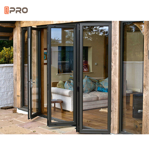 Apro trong suốt ngoài trời accordion thời tiết Bifold cửa Patio nhôm kính gấp Cửa Cách âm hiện đại bi gấp cửa - Product Image 3
