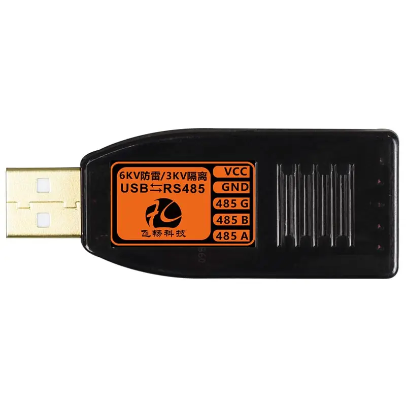 FCTEL Industrial grau 3KV isolado/6KV proteção contra raios USB para RS485 conversor
