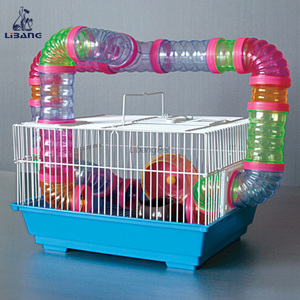 Yeni varış yüksek kaliteli katlanır plastik boru boru Hamster kafesi - Product Image 4