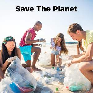 Bolsas de basura transparentes de alta resistencia de 30-33 galones (250 unidades) - Bolsas de reciclaje transparentes de 30+ galones, 32 galones Venta directa de fábrica - Product Image 6