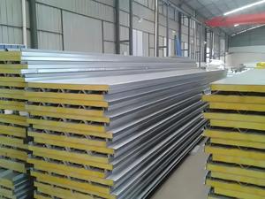 Panneau sandwich moderne d'isolation <span class=keywords><strong>de</strong></span> toiture <span class=keywords><strong>Plaque</strong></span> d'acier colorée Panneau <span class=keywords><strong>de</strong></span> toiture insonorisé PU/EPS/<span class=keywords><strong>laine</strong></span> <span class=keywords><strong>de</strong></span> roche/<span class=keywords><strong>laine</strong></span> <span class=keywords><strong>de</strong></span> <span class=keywords><strong>verre</strong></span> pour entrepôts - Product Image 6