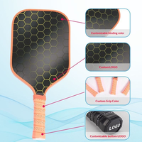 Juego de Palas de Pickleball de Fibra de Vidrio PU de 225g, Ligeras, con Mango Antideslizante, de Calidad Premium, Venta Directa, para Programas de Entrenamiento