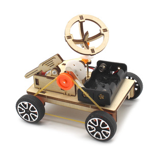 Kit de coche con radar de madera con energía solar para niños, experimento científico, juguete educativo, juego de construcción de modelos, 7-9 años - Product Image 3