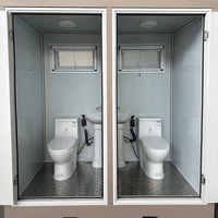 Toilettes publiques mobiles très demandées, toilettes et salles de bain portables d'extérieur avec douche