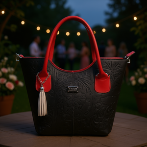 Bolso Tote Fana Wendy de Cuero Genuino con Estampado Animal Multicolor, Correa Única y Forro de PU para Fiestas - Product Image 2