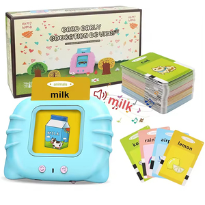 Tarjetas de Memoria con Sonido de Dibujos Animados para Niños Pequeños, Educativas, de Matemáticas y Lectura en Khmer, con 224 Palabras Visuales - Product Image 1