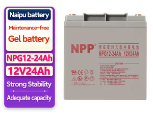 แบตเตอรี่เจลแบบไม่ต้องบำรุงรักษา NPG12-24Ah 12V 24AH แบตเตอรี่ตะกั่ว-กรดสำหรับเก็บพลังงานในห้องสื่อสาร ระบบสำรองไฟฟ้า (UPS) NPG12-20Ah NPP - Product Image 4