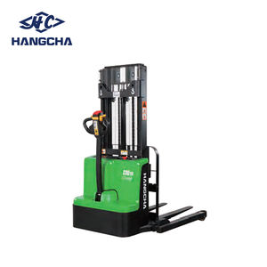 ハンチャ ワイドレッグ ストラドル式電動パレットスタッカー フォークリフト 1500kg 1.5トン 鉛蓄電池 ポリウレタンタイヤ 歩行者用モデル - Product Image 3