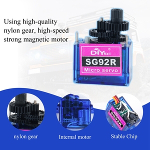 <span class=keywords><strong>Mini</strong></span> <span class=keywords><strong>Servo</strong></span> Analógico SG92R de 2.5kg.cm, Motor <span class=keywords><strong>Servo</strong></span> de 9G para Avión, Helicóptero, Coche y Barco RC - Product Image 4