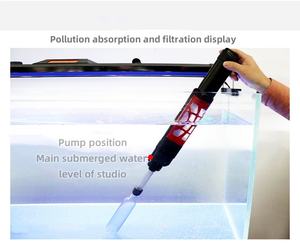 Automatische Waterwisselaar Elektrische Zuigkruk Wassen Zand Rioolwater Schoonmaken Visafval <span class=keywords><strong>Aquarium</strong></span> Schoonmaakbenodigdheden - Product Image 4