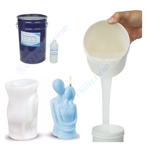 Échantillon gratuit 10 Shore A Caoutchouc de silicone pour la fabrication de <span class=keywords><strong>bougie</strong></span> moule liquide RTV-2 caoutchouc de silicone - Product Image 5