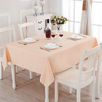 Nappe rectangulaire en polyester, 18 couleurs unies, pour hôtels, banquets, mariages, événements, vente en gros usine