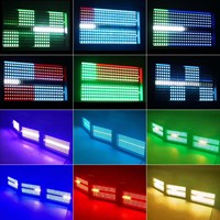 Barre de lumière LED 100W pour scène, lumière stroboscopique avec télécommande, lumières DJ colorées pour discothèque intérieure, lumières murales pour anniversaires