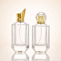 Fabrication en stock – Flacons de parfum en verre haut de gamme personnalisés de 30 ml, 50 ml, 100 ml avec pompe pulvérisatrice et boîte sur mesure