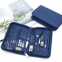 Kit de soins personnels en acier inoxydable 7 en 1 Coupe-ongles Manucure et pédicure pour cadeau Voyage Hôtel