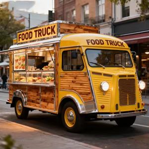 Food Truck Vintage pour Pizza, Burgers et Fast-Food, Entièrement Équipé pour Restaurant, en Acier Inoxydable, 4 Roues, Norme Américaine, Garantie 2 Ans - Product Image 5