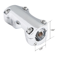 Abrazadera Superior para Manillar TCMT de 1.25'' Compatible con Harley Touring Road King Street Glide Electra Glide 1988 en adelante XF160733-B/-E
