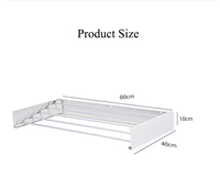 Promotion : Séchoir mural pliable en acier robuste à 5 niveaux pour serviettes et vêtements – Solution créative pour la maison et la salle de bain