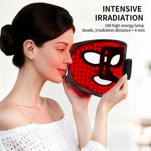 <span class=keywords><strong>Masque</strong></span> facial LED Yanxer rechargeable à 4 couleurs de lumière thérapeutique 850nm anti-âge raffermissant à la lumière <span class=keywords><strong>rouge</strong></span> infrarouge pour le soin de la peau du visage - Product Image 3