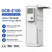 Système de Stockage d'Énergie Solaire Intégré (BESS) 50kW 100kWh avec Batterie LiFePO4 112 ESS 314Ah, Armoire de Batterie IP54 pour Usage Commercial Extérieur, Optimisation du Facteur de Puissance