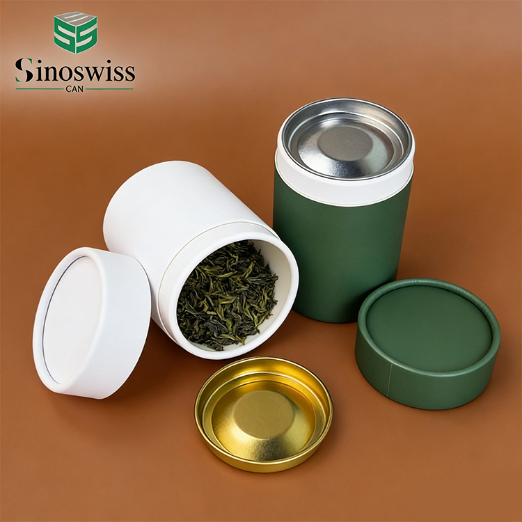 Biodegradable Cardboard Cylinder Food Grade Tea Paper Tube Tube Packaging Coffee Kraft Paper Tube for Tea
