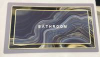 Nuovo Design personalizzato di moda Super assorbente Gel di silice fango in gomma naturale antiscivolo resistente tappetino porta tappetino da bagno tappetino