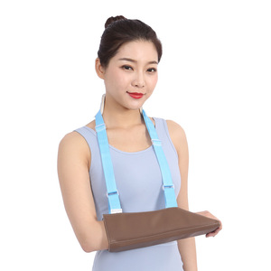 Leather Forearm Sling With Shoulder Straps For Wrist Support Unisex Medical Brace Sml Size - Product Image 1