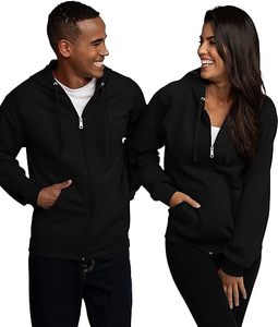 Customize High-quality French Terry <b>Hoodie</b> With Full <b>Zipper</b> Pullover, Moisture Wicking and Breathable - Product Image 5