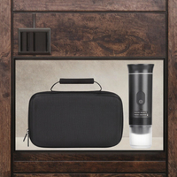 Nouvelle arrivée, mini machine à expresso portable, écran LED, alimentation électrique USB, système de préparation à l'italienne et à l'espagnole, sac de voyage