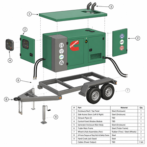 Grupo Electrógeno Diésel Cummins Weichai Perkins, Personalización a Medida, Tipo Contenedor, para Tren, Generador Grande de Uso Pesado - Product Image 2